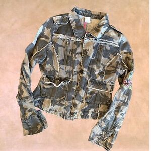 Y2K Forever 21 Camouflage Utility Jacket